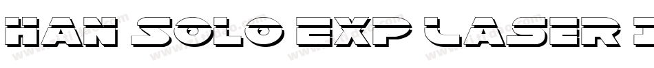 Han Solo Exp Laser Italic字体转换